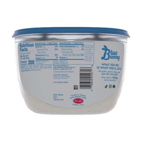 Blue Bunny Premium Vanilla Bean Ice Cream 48 Fluid Ounces Frys Food