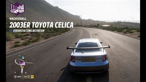 Forza Horizon 5 Nachtduell 2003er Toyota Celica Midnight Battle 2003