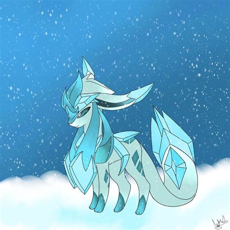Mega Glaceon By Red Pilgrim Evans Art Cute Pokemon Beautiful