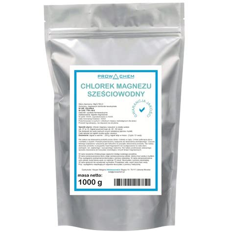 CHLOREK MAGNEZU sześciowodny FARMACEUTYCZNY 1kg 11839928393