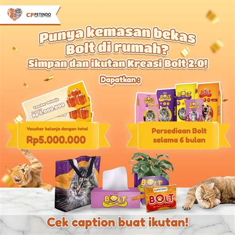 Lomba Kreasi Kemasan Bolt Hadiah Voucher Belanja Total 11 Juta