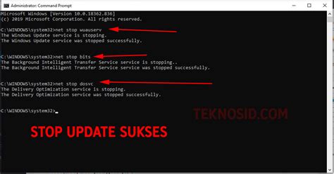 Ampuh Cara Mematikan Auto Update Windows 10 Lewat Cmd Teknosid