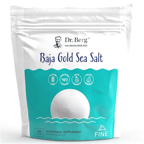 Buy Dr Berg S Baja Gold Sea Salt Natures Fine Sea Salt Support For