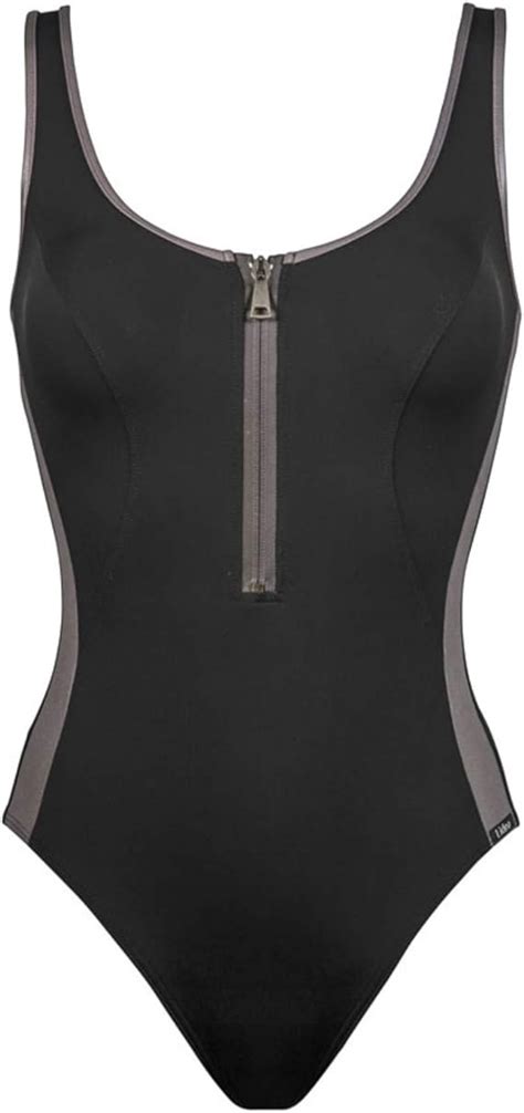 Lidea Badeanzug Shapewear Black Metal D Amazon De Bekleidung