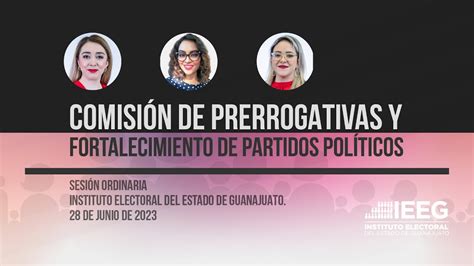 Sesión Ordinaria De La Comisión De Prerrogativas Y Fortalecimiento De