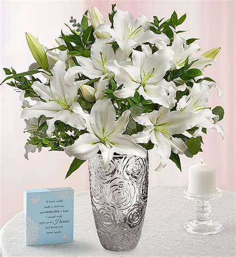 Grand White Lily Bouquet For Sympathy 100598