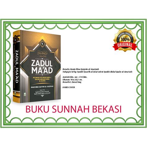 Jual Zadul Maad Jilid 4 Petunjuk Nabi Dalam Urusan Dunia Dan Agama