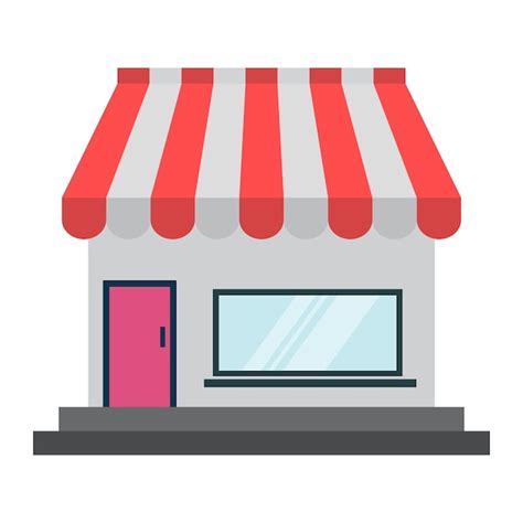 Premium Vector Shopping Store Building Icon Vector