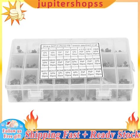 Jupitershopss Transistor Pcs Npn Pnp To N A Bc Assortment