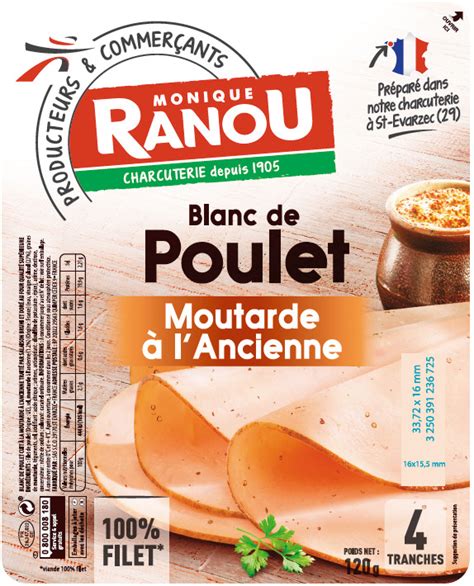 Monique Ranou BLANC DE POULET MOUTARDE En Promo