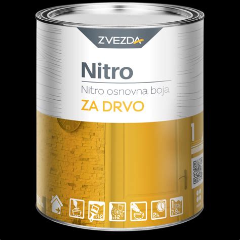 NITRO Nitro Osnovna Boja Za Drvo Bela 5 L MAXIDOM RS