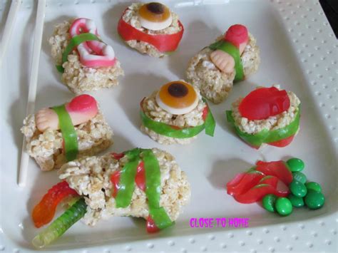 Halloween Sushi candy recipes