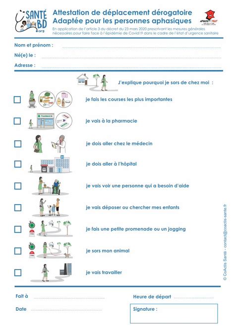 PDF Attestation de déplacement dérogatoire Adaptée pour les 2020