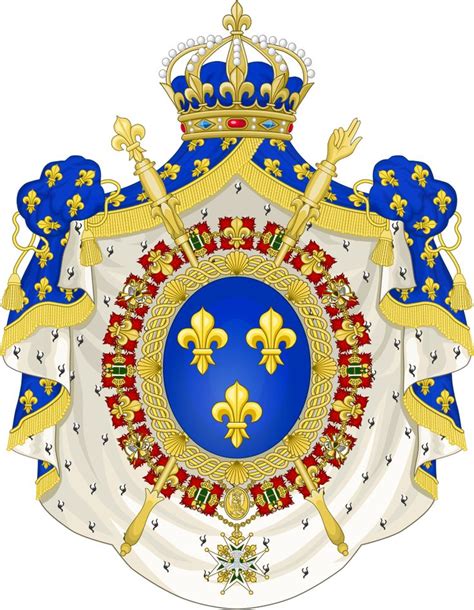 Coat Of Arms Of The Bourbon Restoration 1815 30 Filegrand Royal