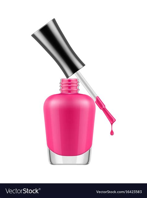 Realistic Nail Polish Bottle Royalty Free Vector Image