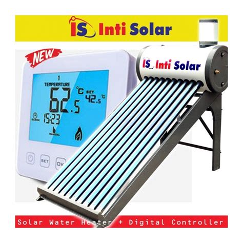 INTI SOLAR PS10 PEMANAS AIR Tenaga Surya 100 Ltr Digital Display Toko