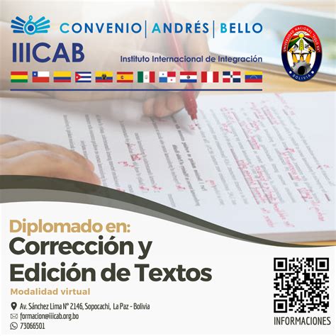 Correcci N Y Edici N De Textos Instituto Internacional De Integraci N