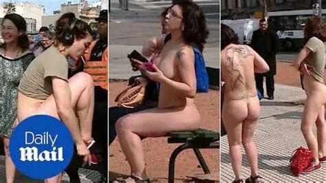 Naked Women Protest Objectification Outside Argentinian Congress