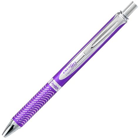 Pentel® Energel 07mm Violet Barrel With Black Ink Alloy Retractable