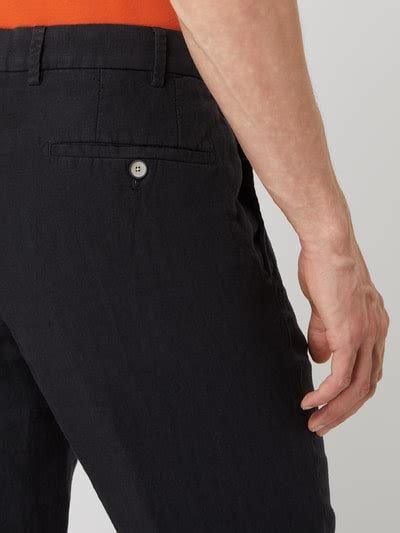 Hiltl Regular Fit Leinenhose mit französischen Eingrifftaschen Modell