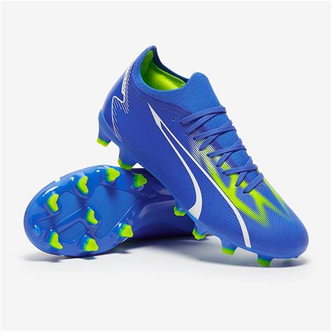 Puma Womens Ultra Match FG AG Ultra Blue Puma White Pro Green Mens