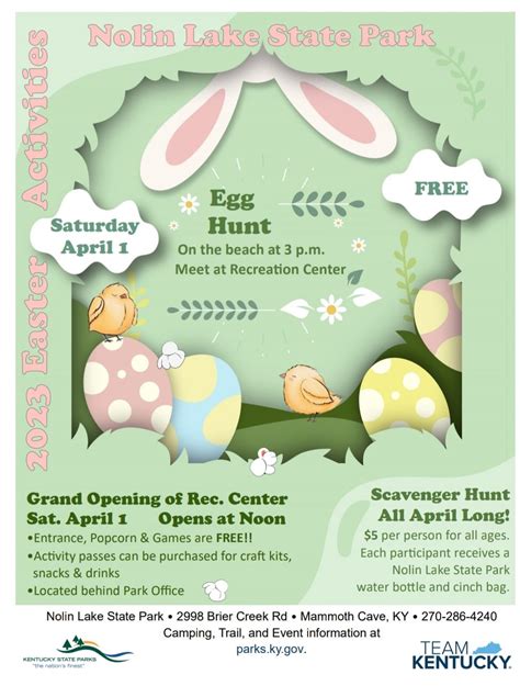 Nolin Lake State Park Egg Hunt Edmonson County Tourism