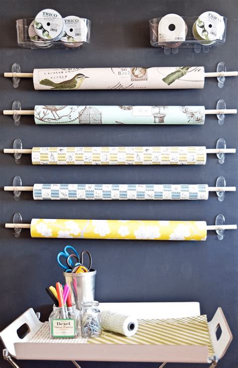 16 Clever Wrapping Paper Storage Ideas And Hacks