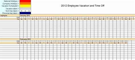 Time Off Calendar Template 2016 Fresh Staffing Calendar Template ...