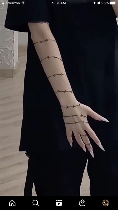 A Woman With White Nails And Black Dress Holding Her Hands Out To The Side