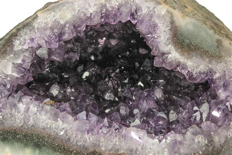 7 4 Sparkly Dark Purple Amethyst Geode Uruguay 275873 For Sale