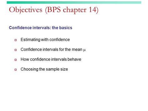 Confidence Intervals The Basics Bps Chapter 14 © 2006 Wh Freeman And