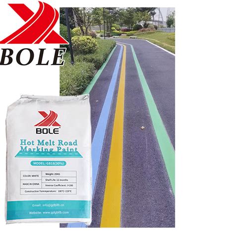 Customizable Reflective Hot Melt Line Marking Paint With Glass Bead