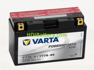 Bateria Para Moto Varta V Ah A Powersports Agm Yt Ba Yt B Bs