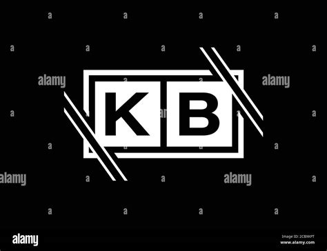 Initial Monogram Letter K B Logo Design Vector Template K B Letter