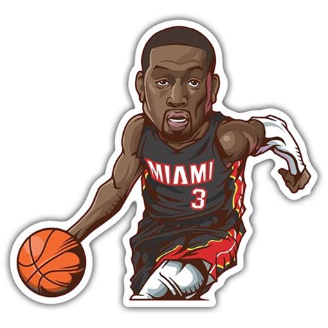 Sticker NBA sticker - Dwayne Wade | MuralDecal.com