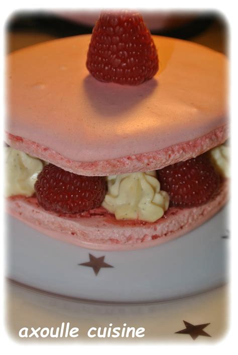 Macaron Vanille Framboise Axoulle Cuisine