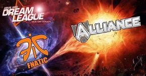 DreamLeague Fnatic побеждают Alliance