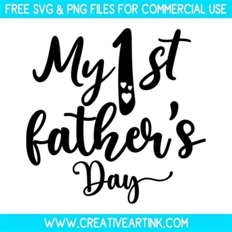 My First Fathers Day Svg Free Svg Creativeartink