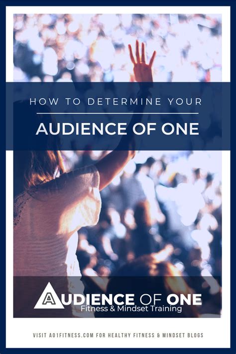 How To Determine Who Your Audience Of One Is Audience Mindset Best