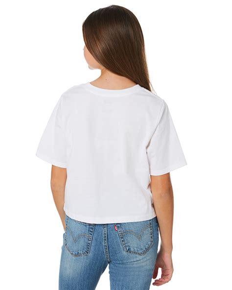 Levi S Girls Cropped Tee Teens White Surfstitch