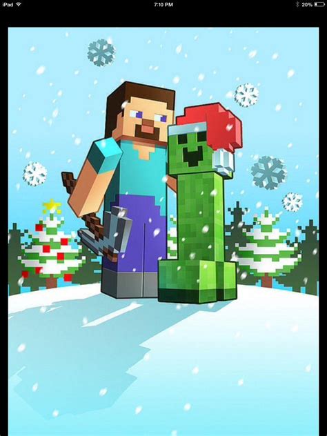 Minecraft Christmas Wallpapers Top Free Minecraft Christmas Backgrounds Wallpaperaccess