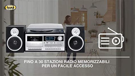 Trevi TT 1072 DAB Sistema Giradischi Stereo Bluetooth Con Ricevitore