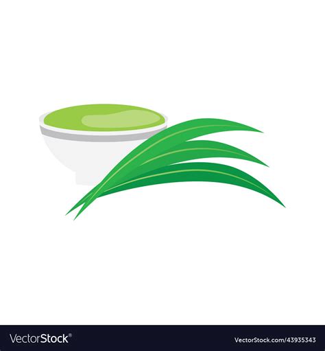 Pandan leaf icon free Royalty Free Vector Image