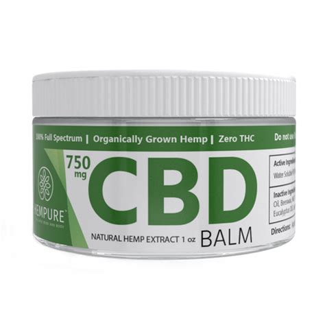 CBD Balm | Buy High Potency CBD Oil Balm Online | Hempure CBD