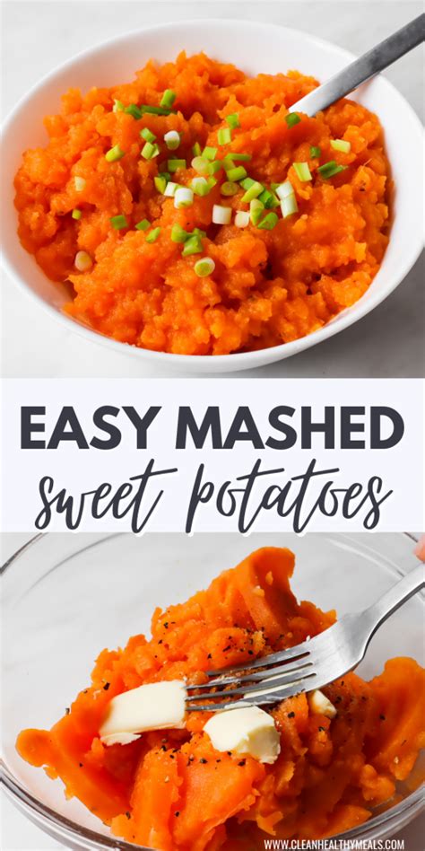 Easy Mashed Sweet Potatoes Clean Healthy Meals