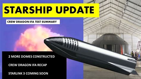 Spacex Starship Updates I Crew Dragon In Flight Abort Test Summary I