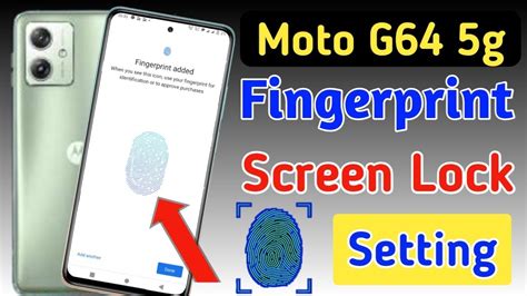 Moto G G Fingerprint Screen Lock Fingerprint Lock Setting In Moto