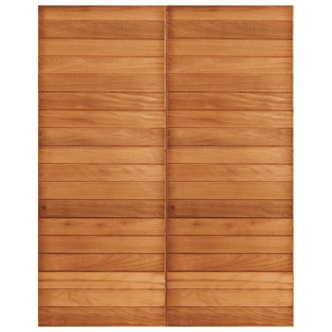 Swartland Door Pair Horizontal Slatted With No Frame Mica Online