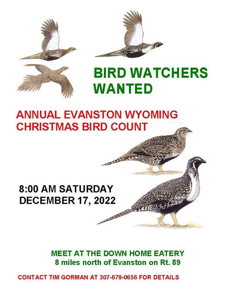 Annual Christmas Bird Count Utah Wildlife Forum