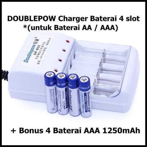 Jual Doublepow Charger Baterai Slot Aa Aaa Plus Bonus Pcs Aaa